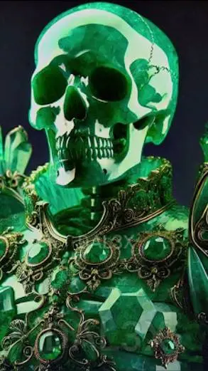 ai character: Emerald Bones background