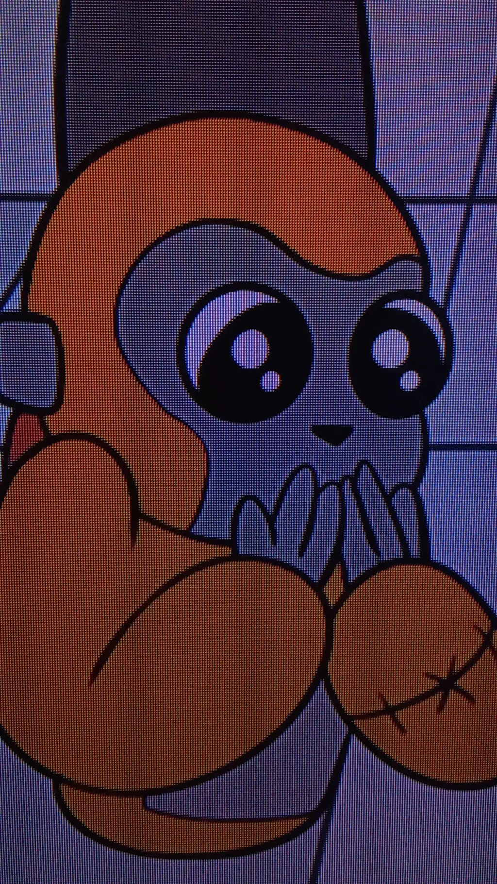 ai character: Jimmy scary baboon background