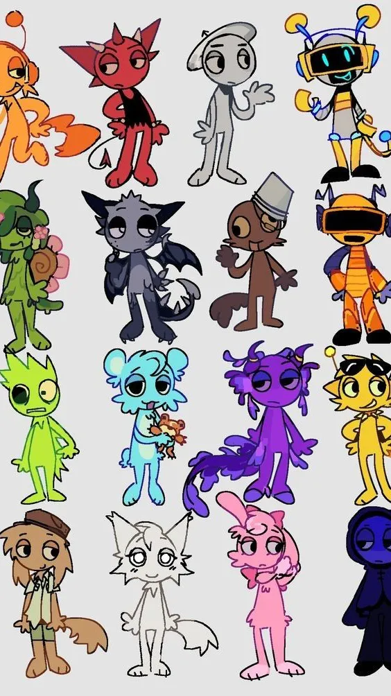 ai character: Sprunki background