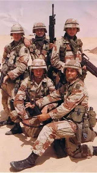 ai character: Desert storm background