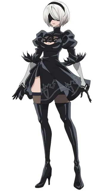ai character: 2B background