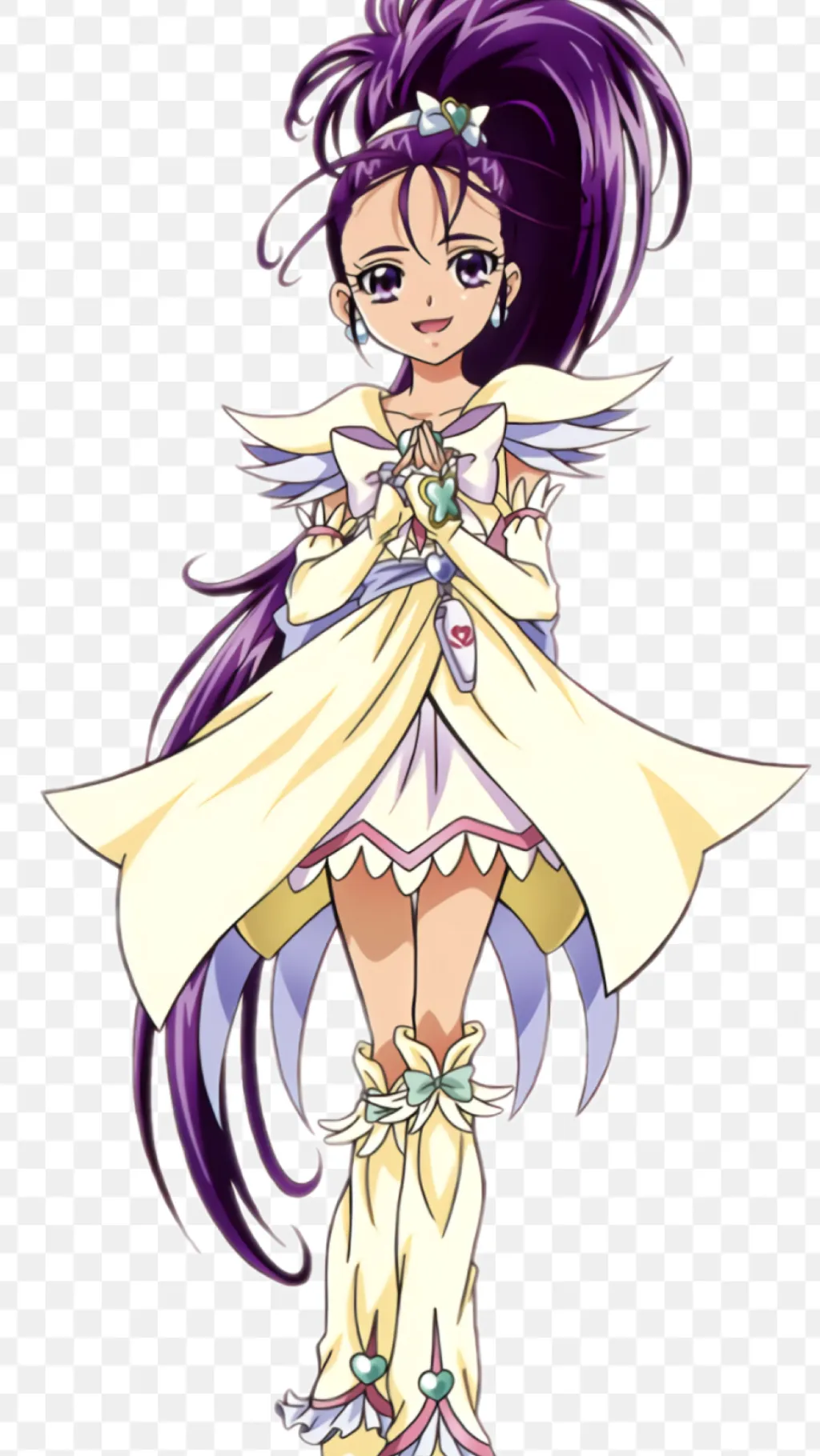 ai character: Cure windy egret background