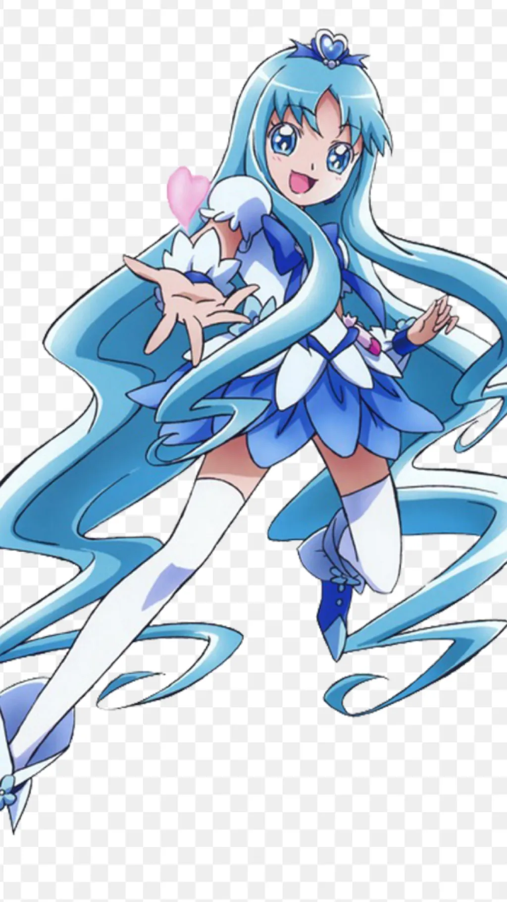 ai character: Cure marine Erika background