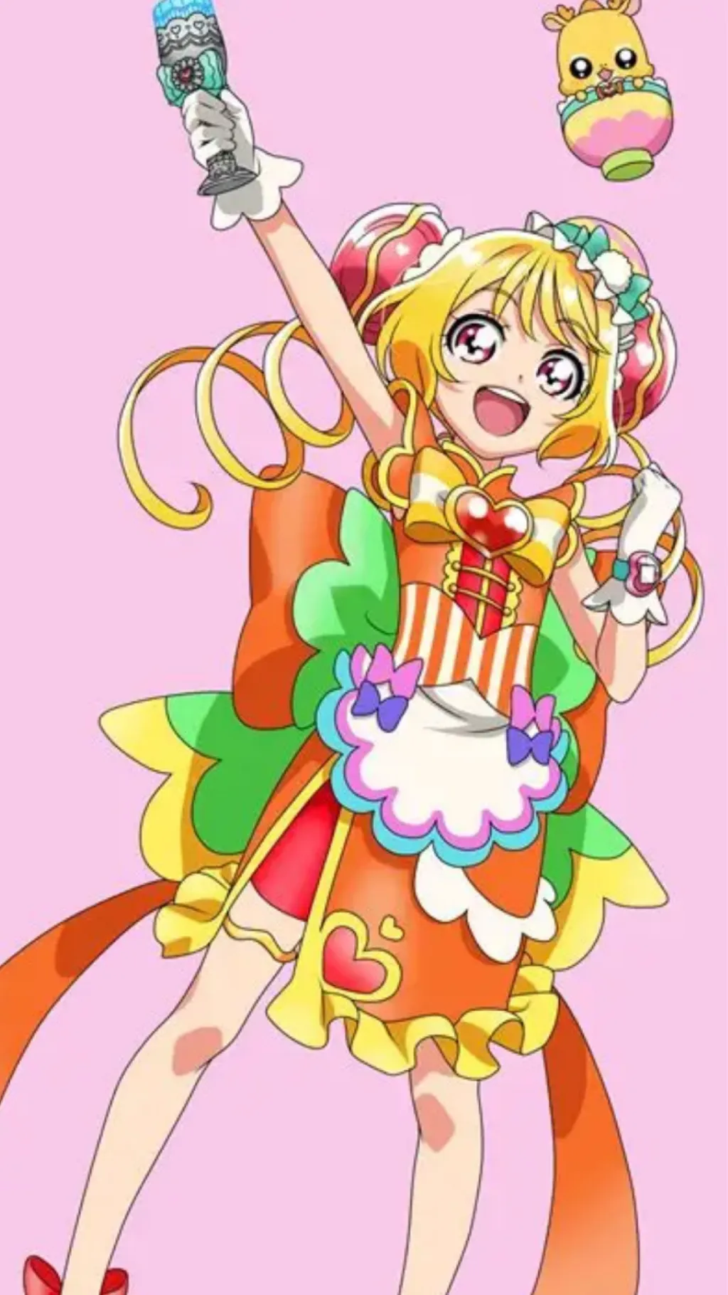 ai character: Cure yum yum rin background