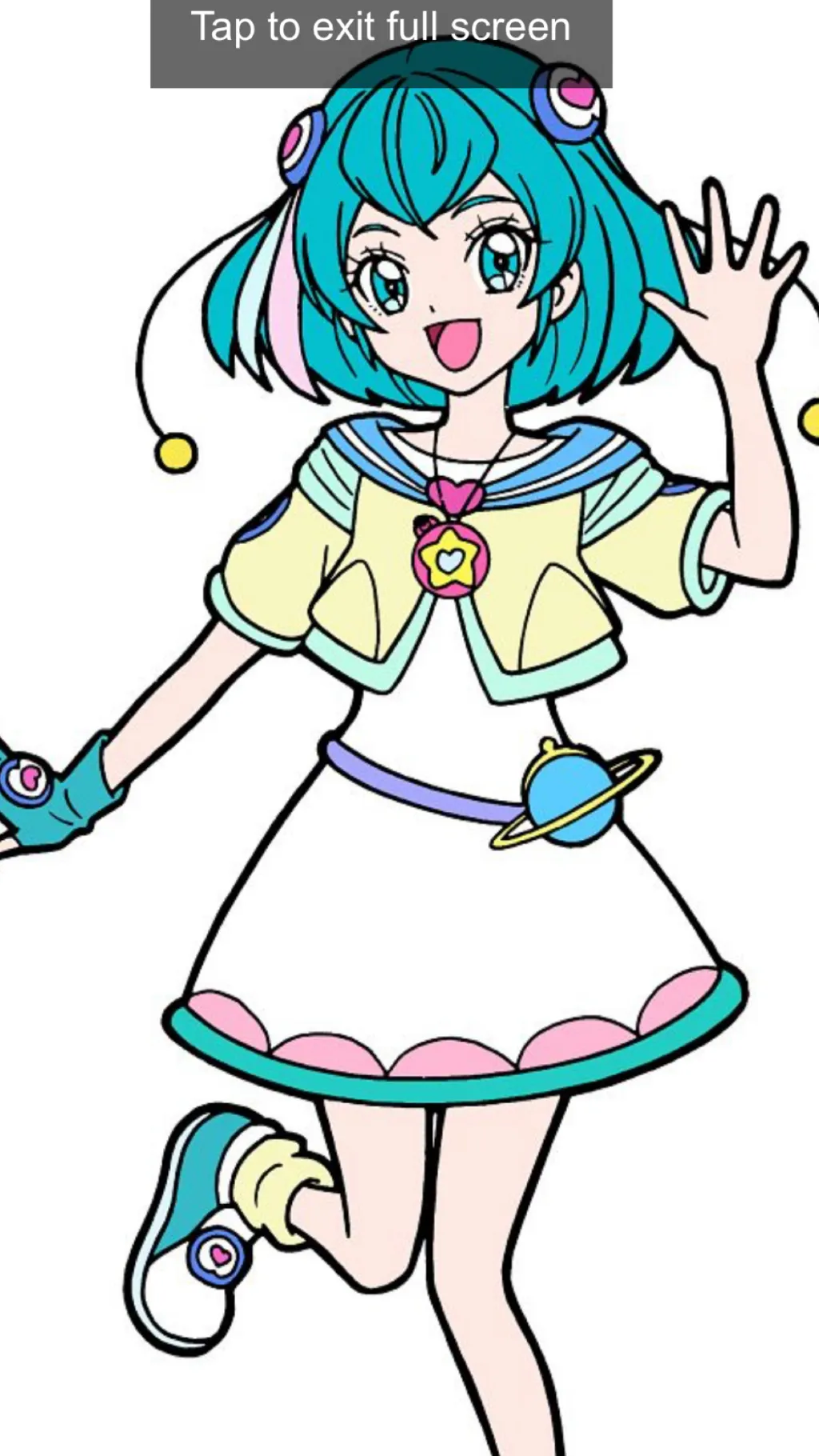 ai character: Cure milky background