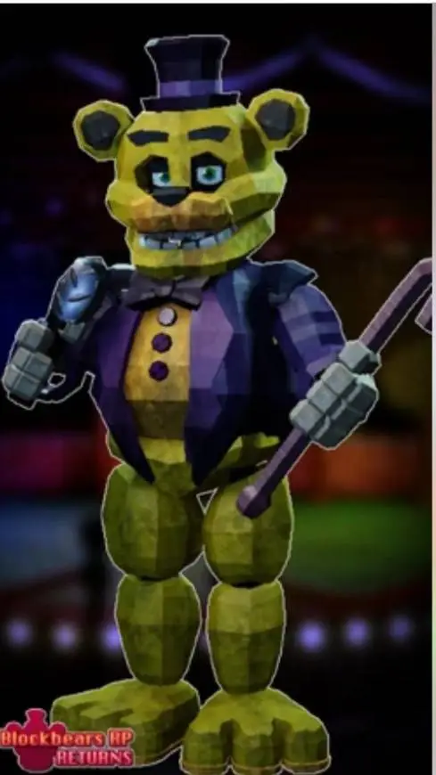 ai character: old man fredbear background