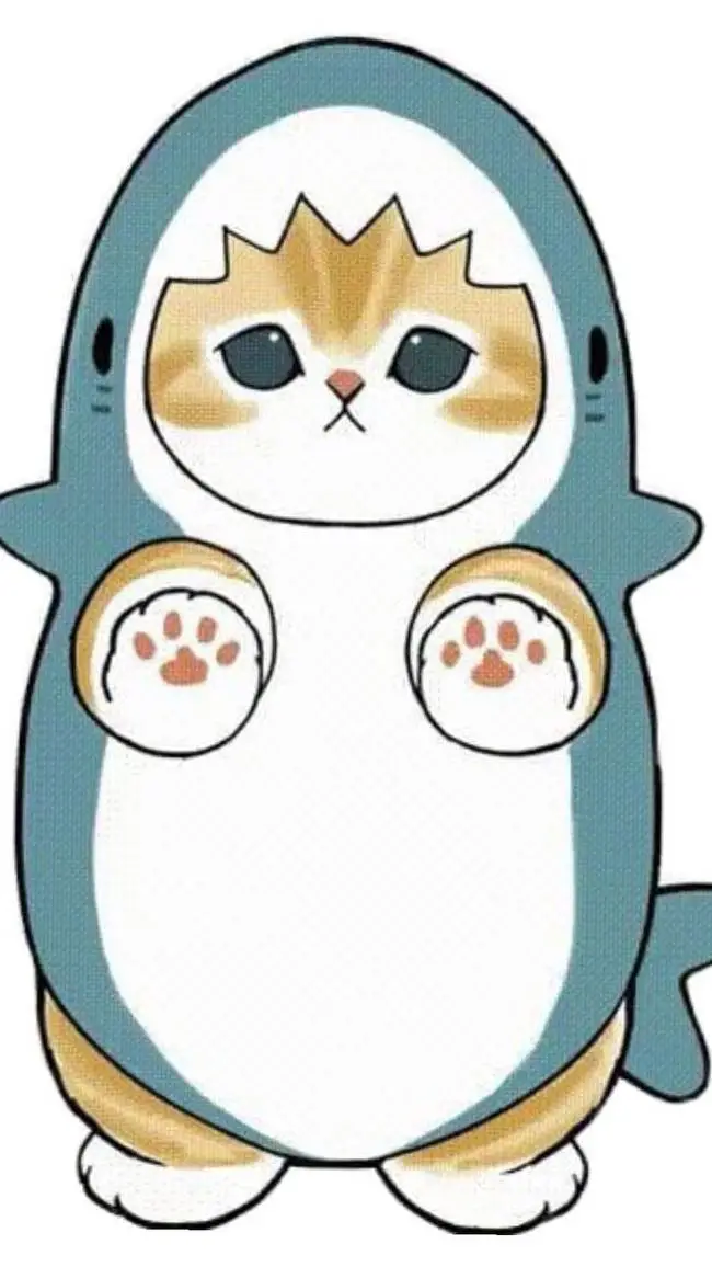 ai character: shark cat 2!  background