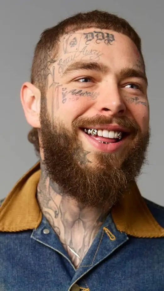 ai character: post Malone background