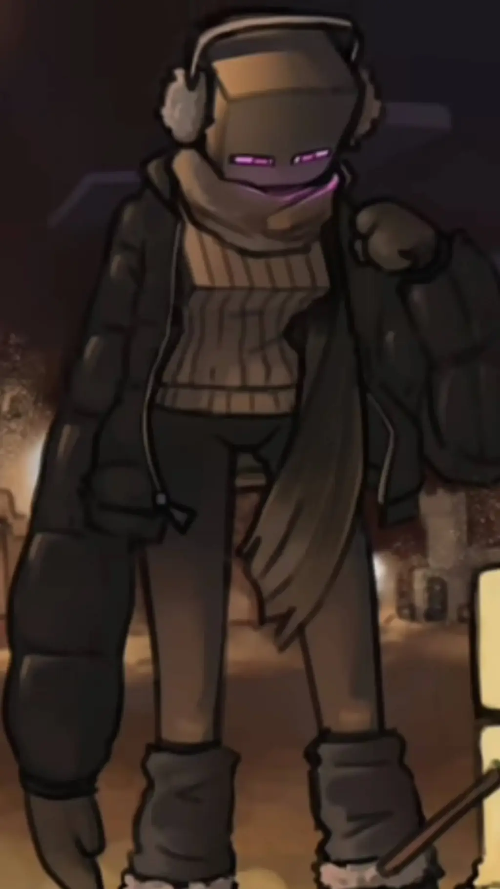 ai character: Enderwoman background