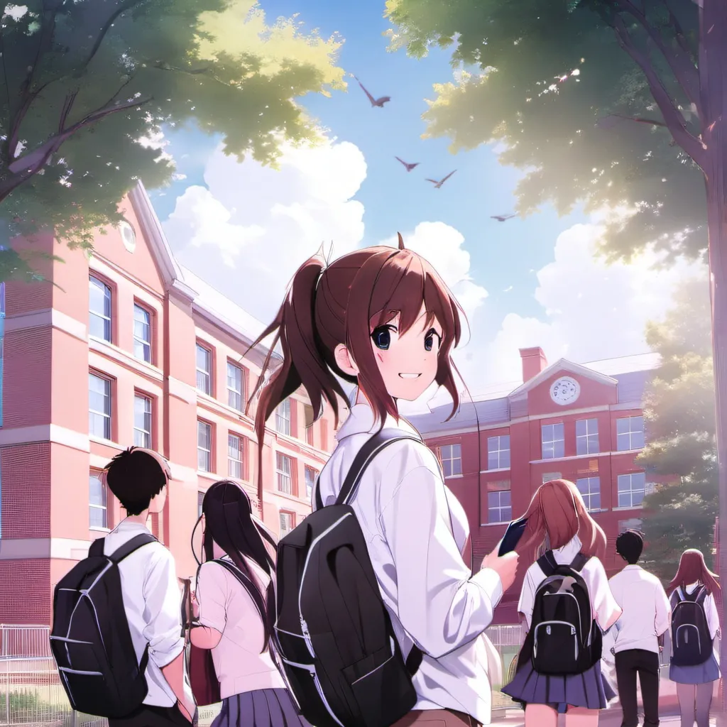 chat with ai character: new school
