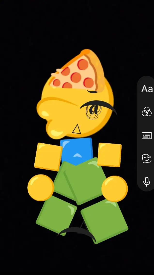 ai character: noob pizza noob background