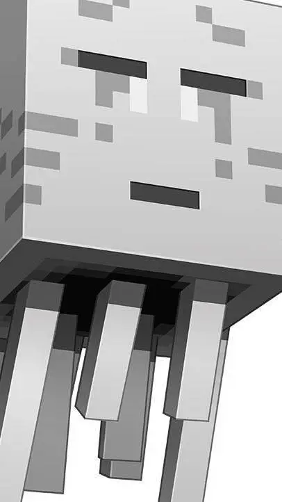 ai character: Ghast Minecraft background