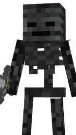 ai character: Wither skeleton background
