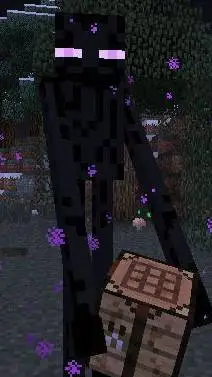 ai character: Enderman Minecraft background