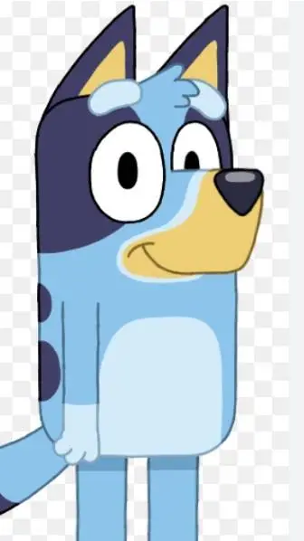 ai character: teenage bluey background