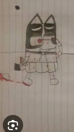 ai character: Yandere bluey pt background