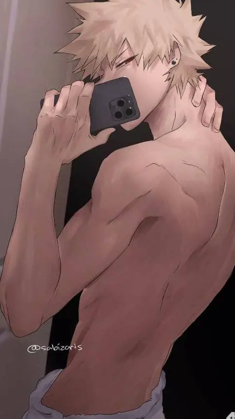 ai character: bakugoXDeku background