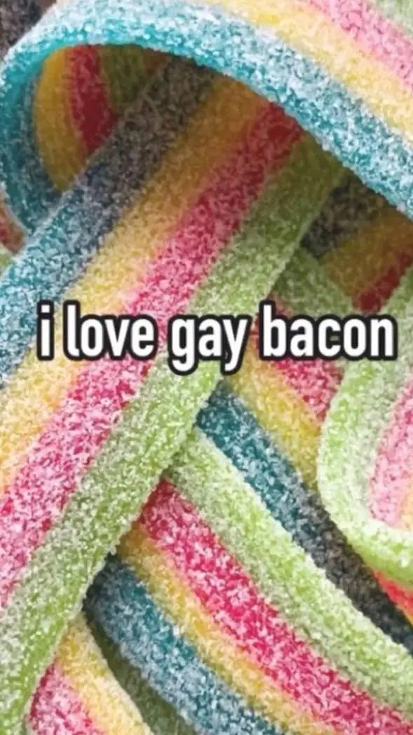 ai character: gay bacon background