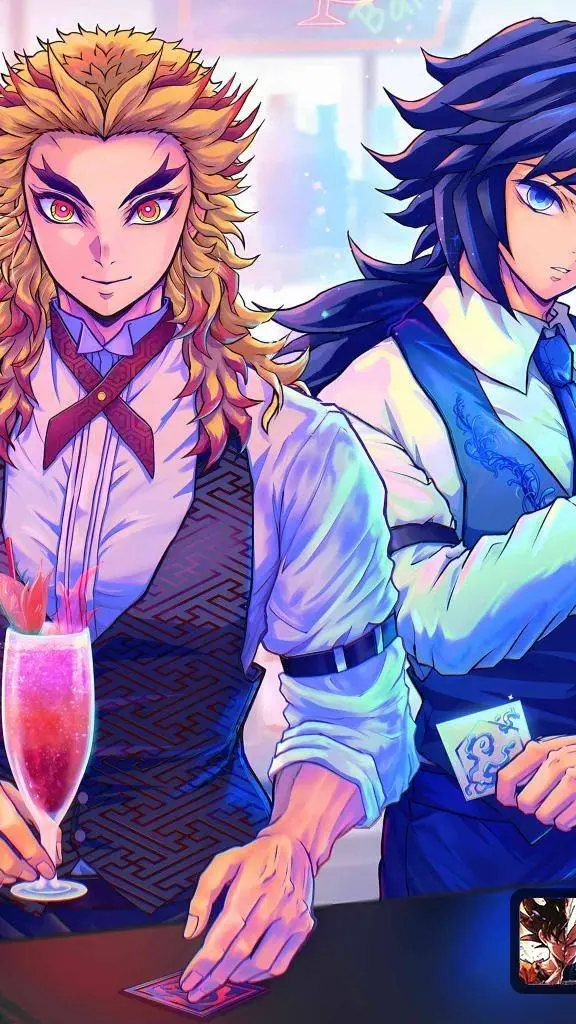 ai character: Rengoku x Giyu  background