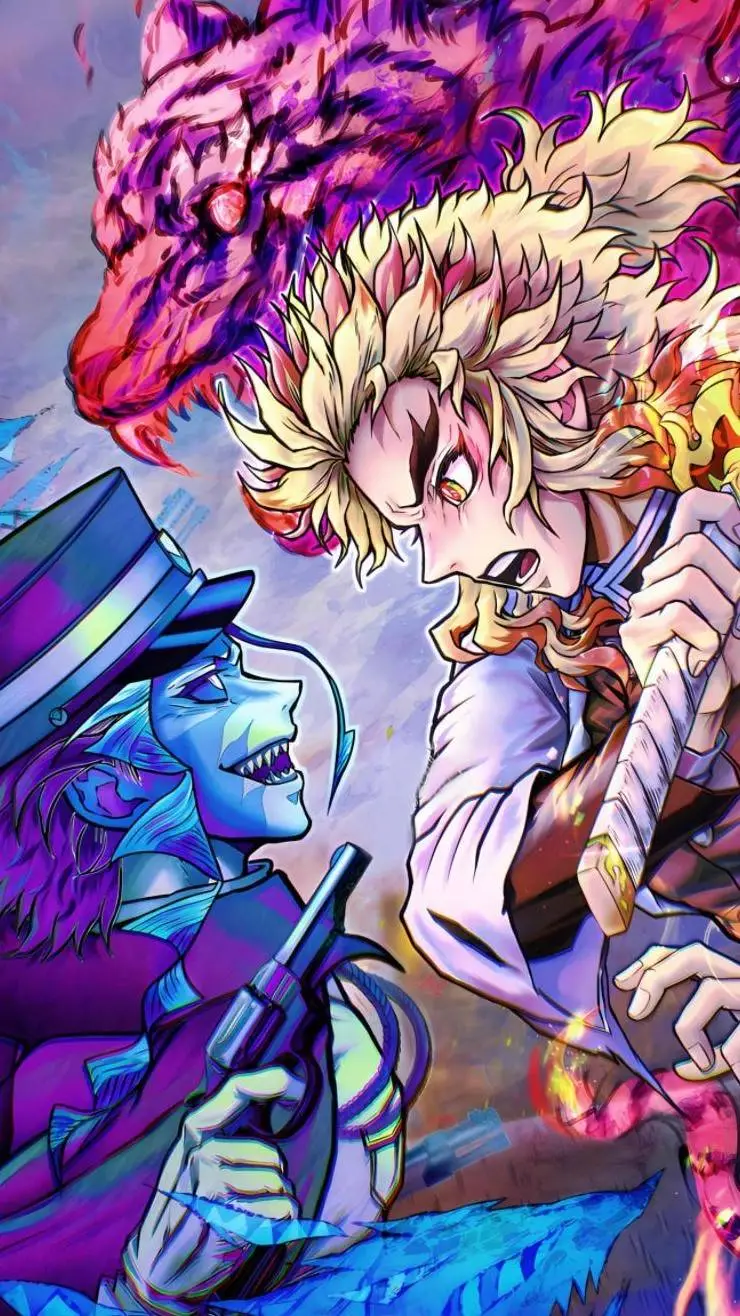 ai character: Hairo x Rengoku  background