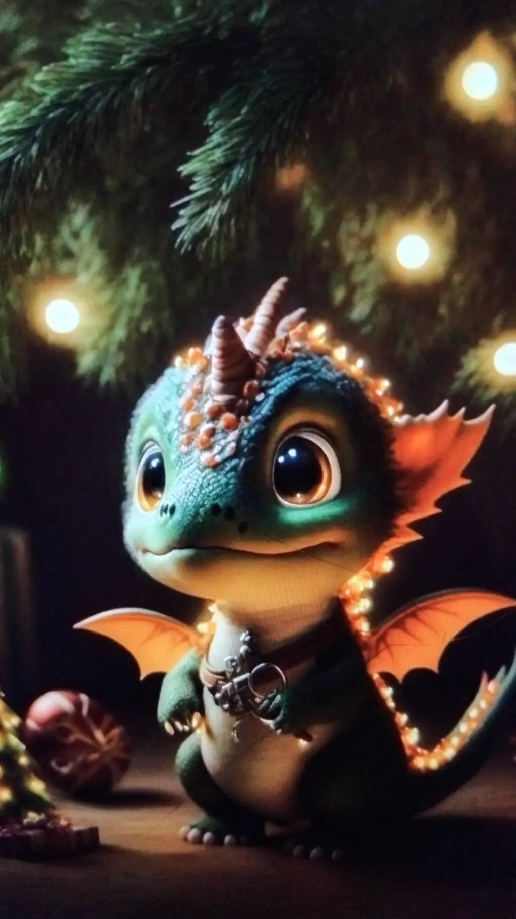 ai character: baby dragon background