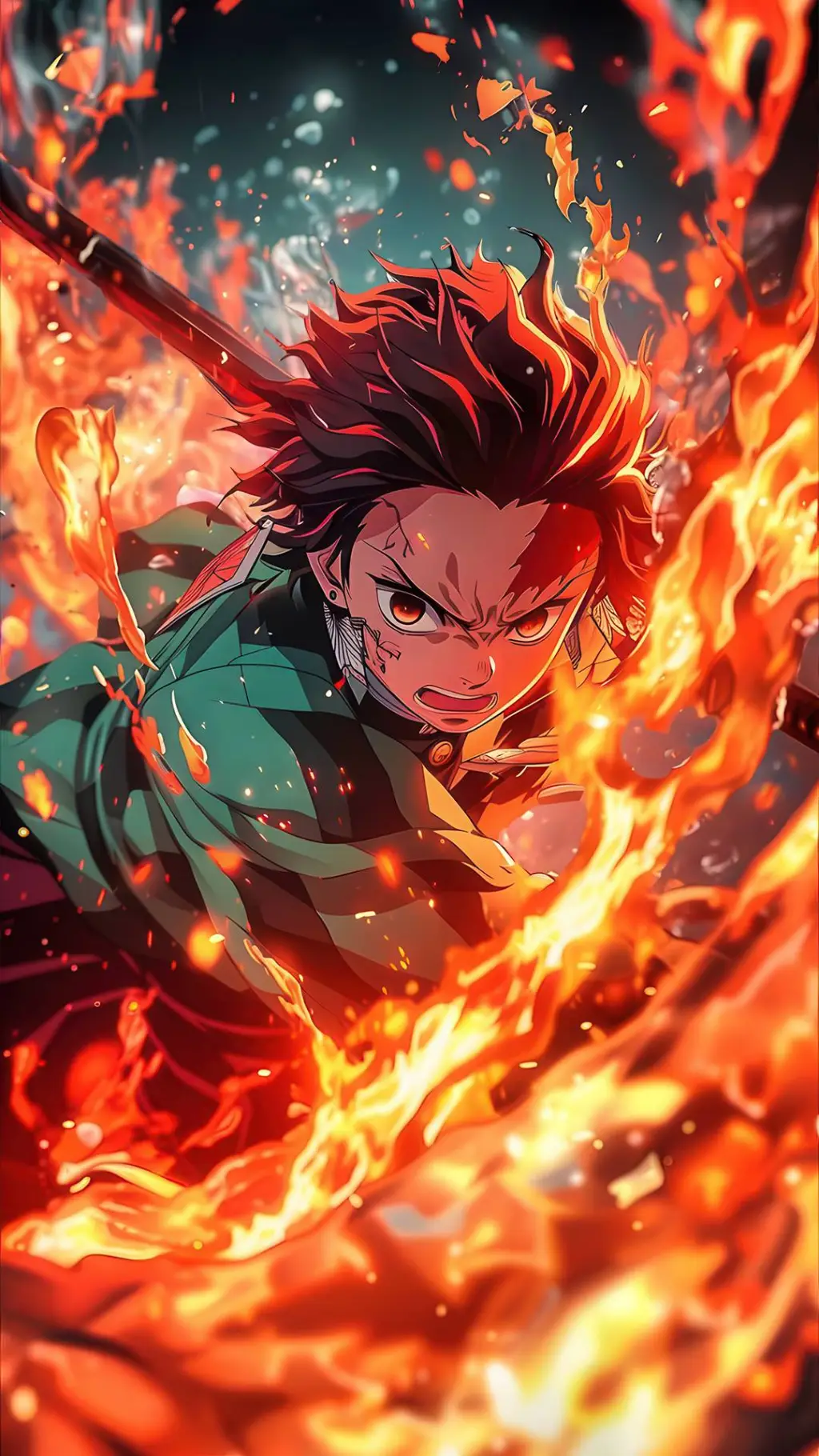 ai character: Tanjiro background