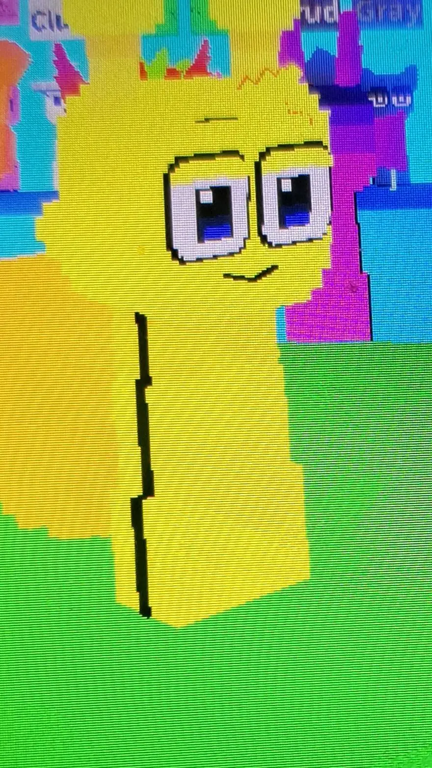 ai character: simon has a tail background