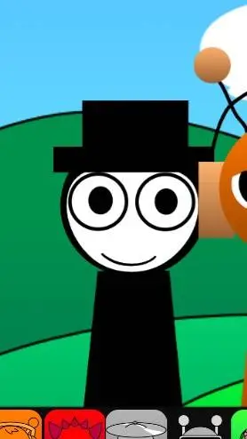 ai character: 1996 mr black background