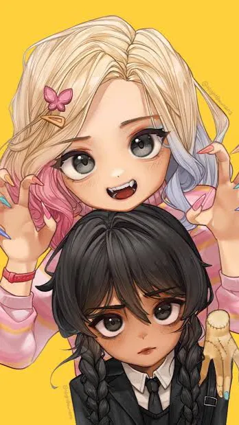 ai character: Wednesday x  eind  background