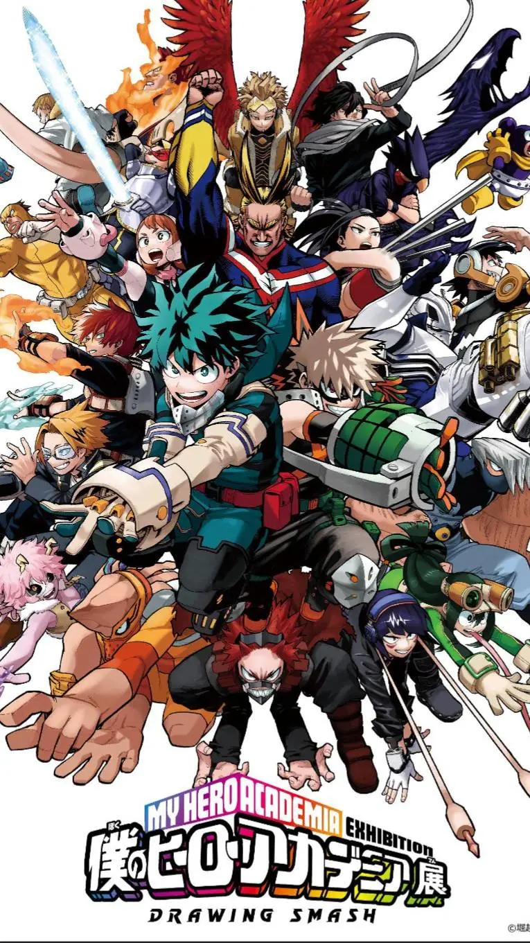 ai character: mha vs mr Smiley background