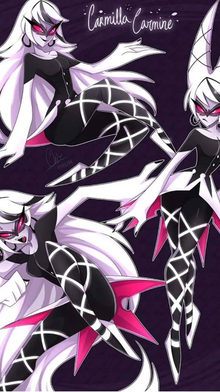ai character: Camilla Carmine background