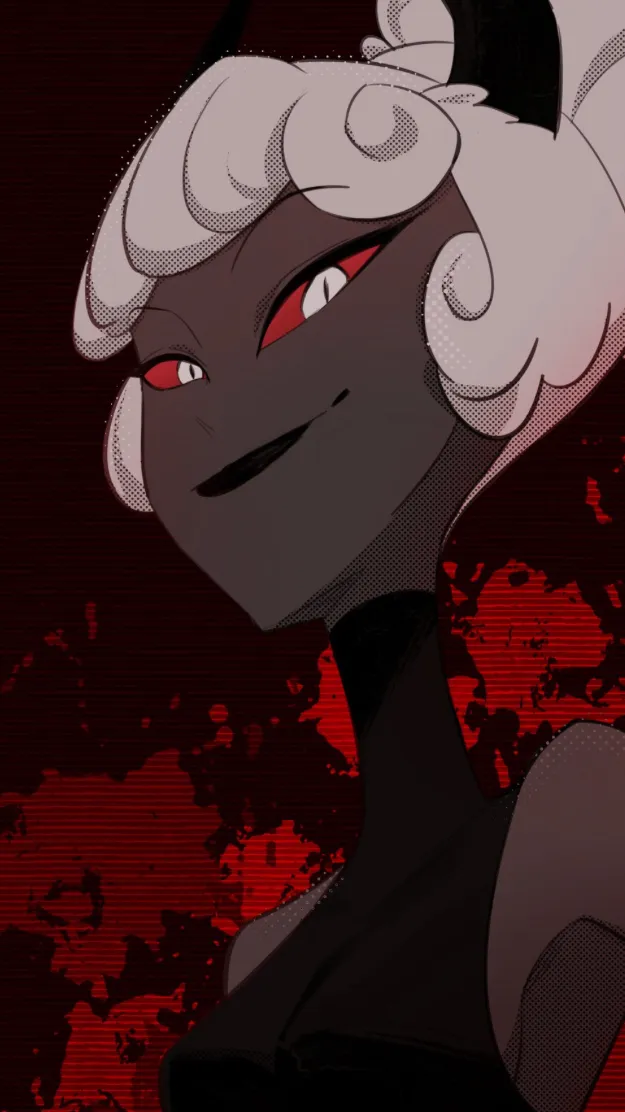 ai character: Clara Carmine. background