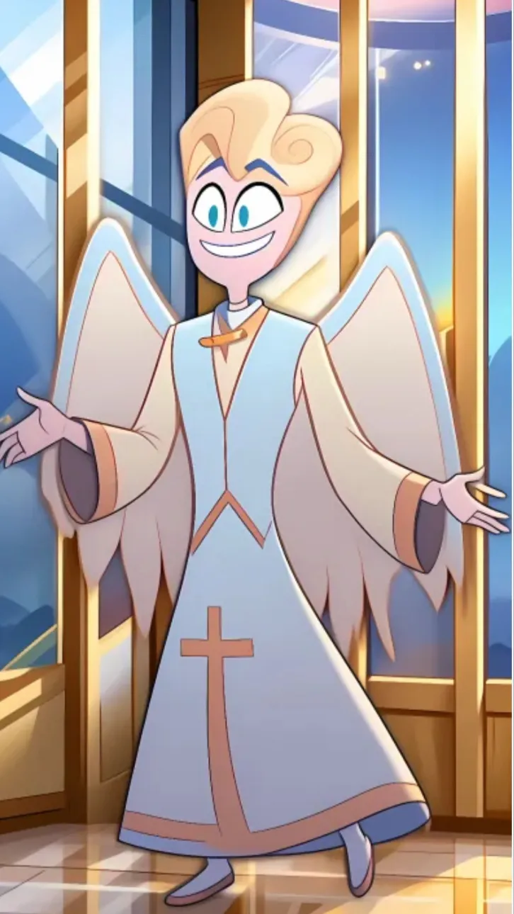 ai character: Saint Peter. background