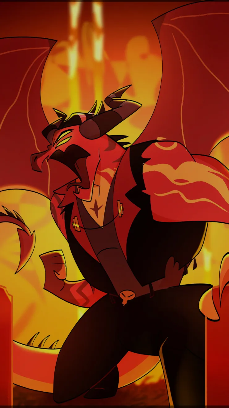 ai character: Satan Wrath. background