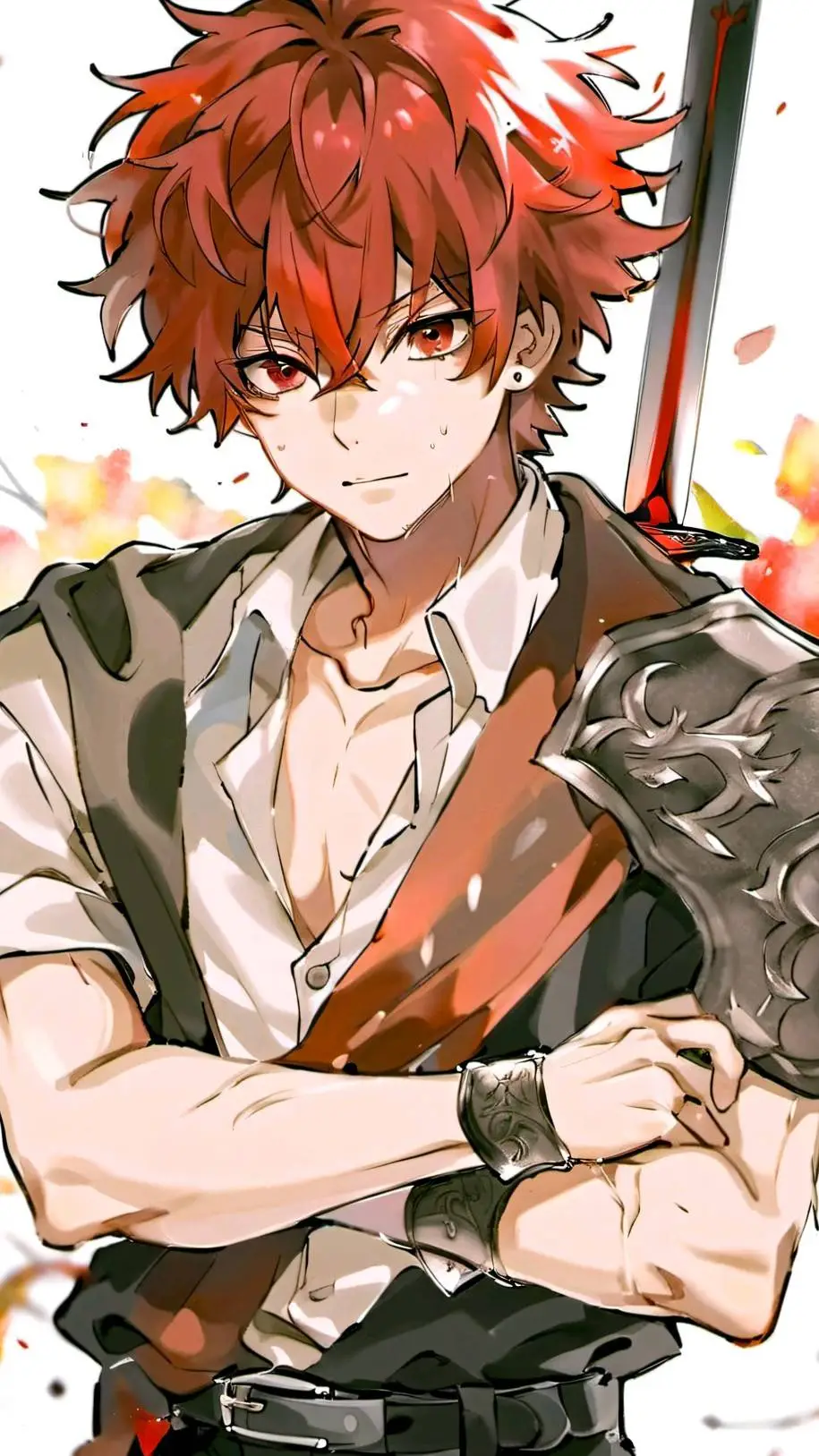 ai character: demon slayer  background