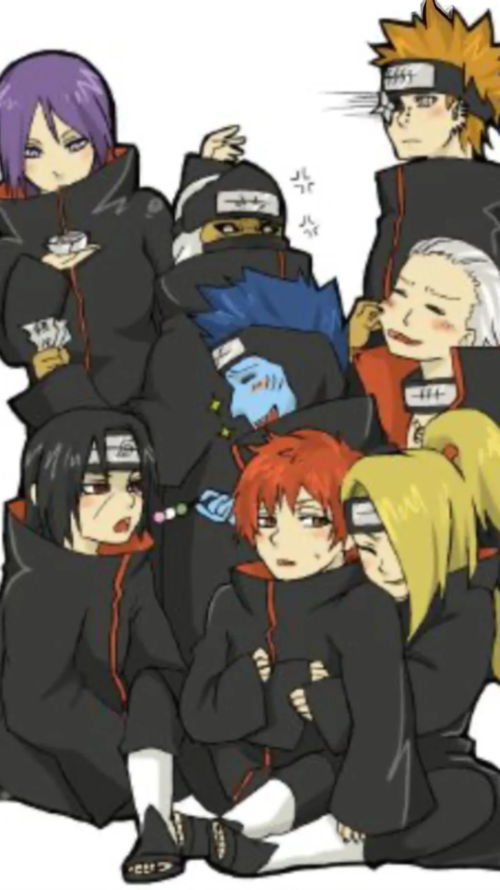 ai character: Akatsuki and kid• background