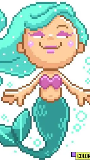 ai character: Mermaid tasha background