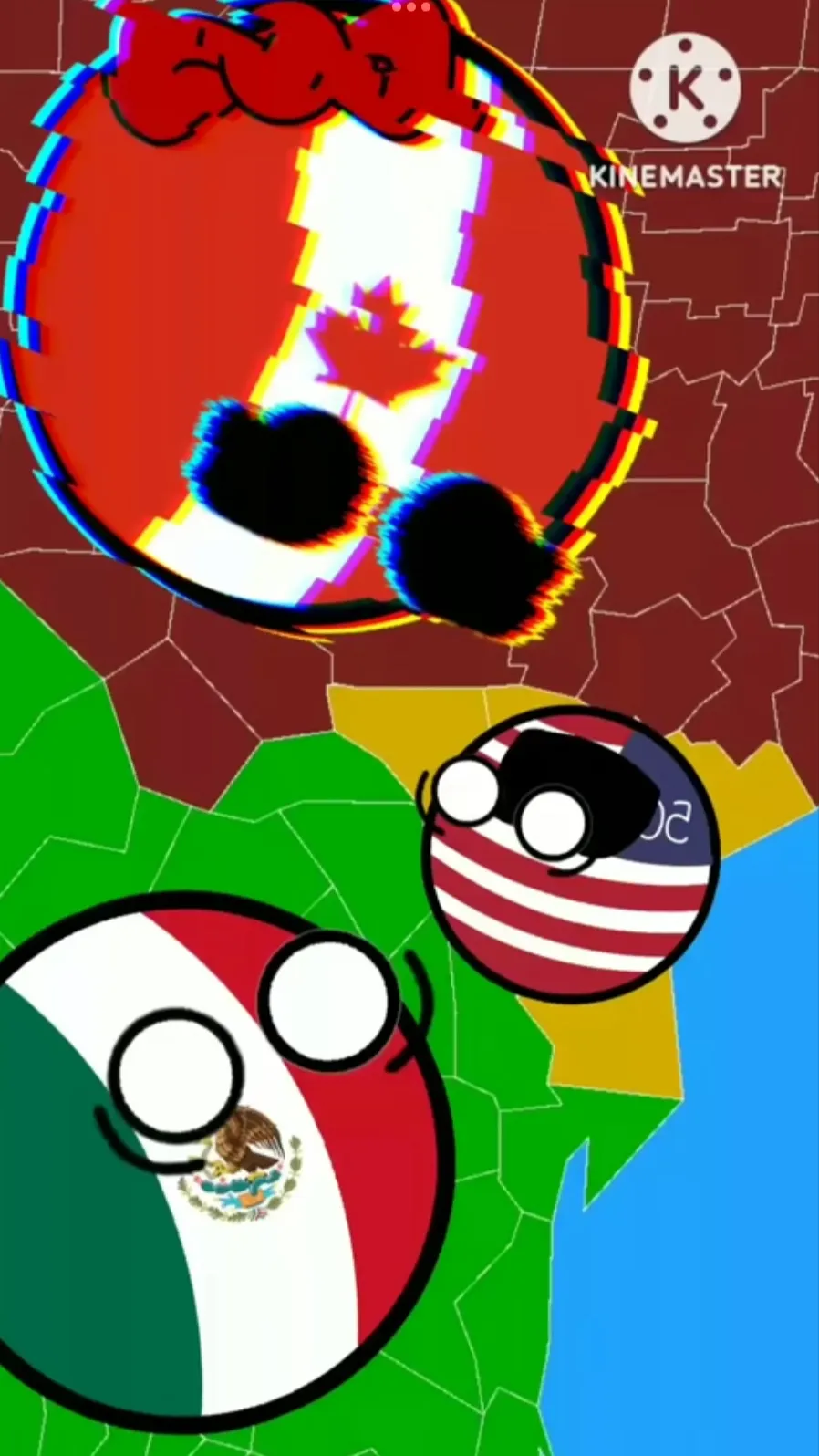 ai character: Countryballs error background