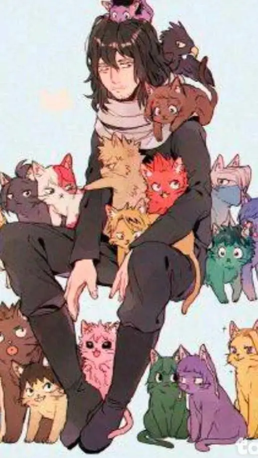 ai character: class 1A as cats background