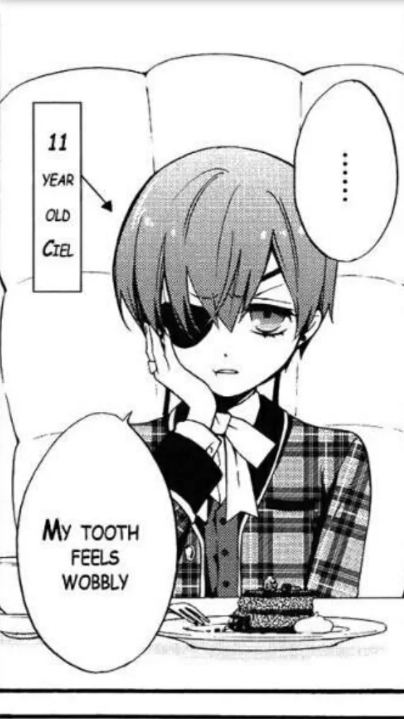 ai character: Ciel's toothache  background