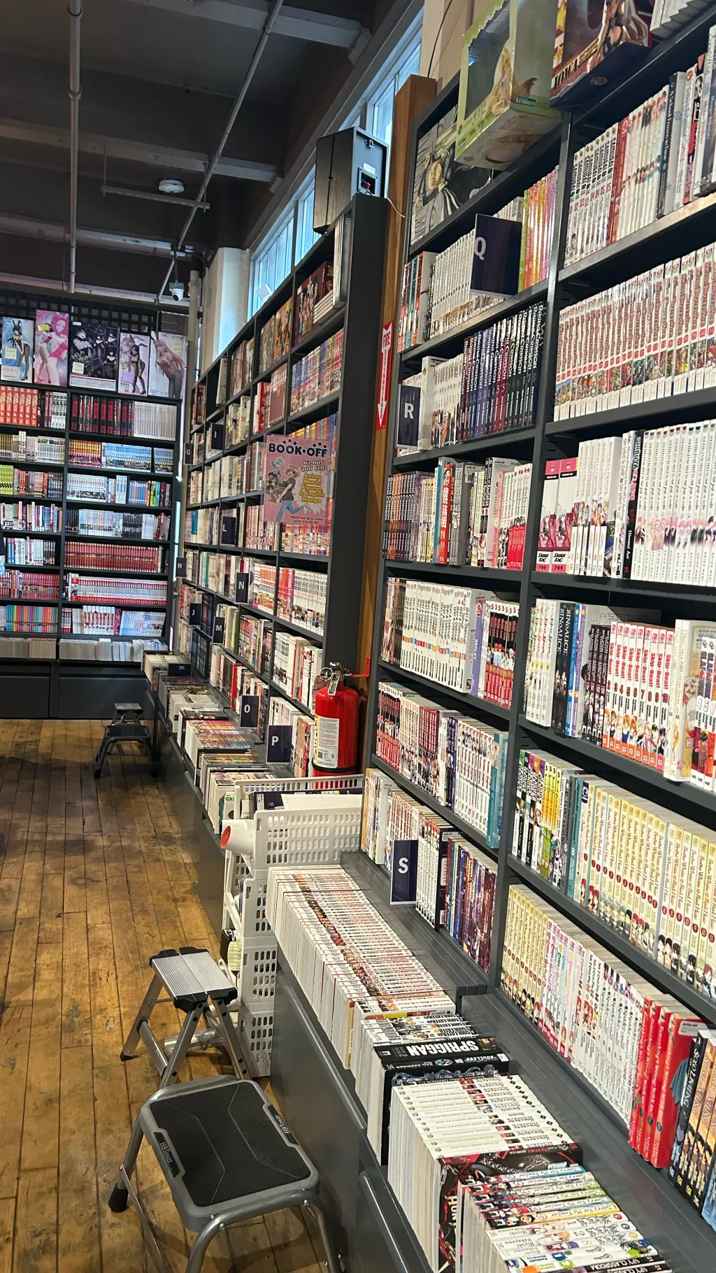 ai character: Manga shop background