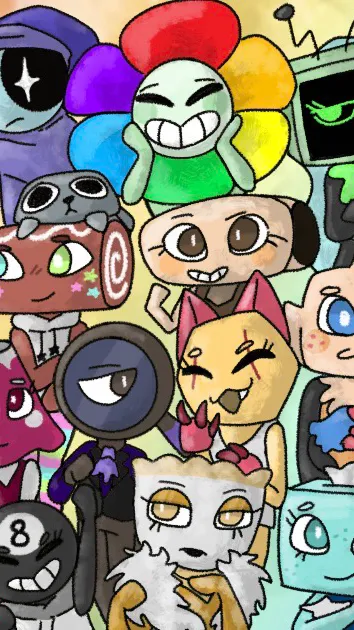 ai character: Dandy’s world  background