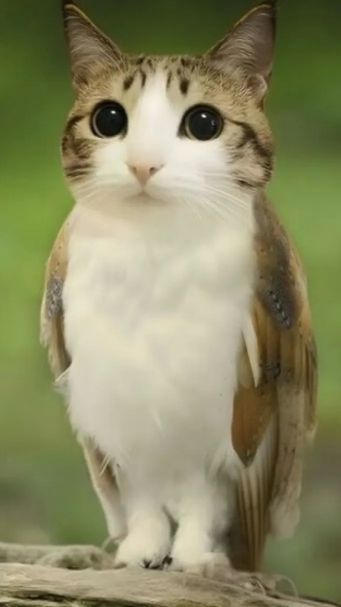 ai character: Meowl irl background
