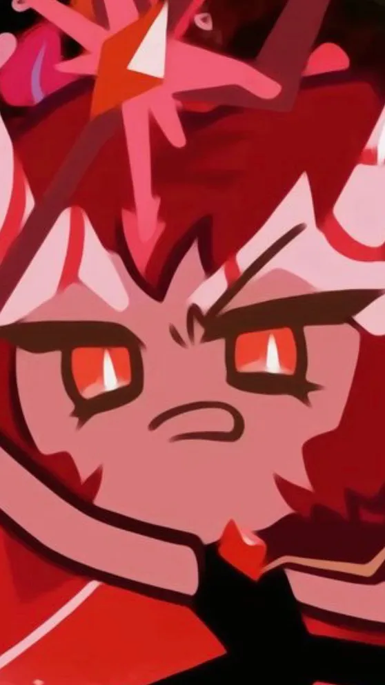 ai character: Crimson coral background