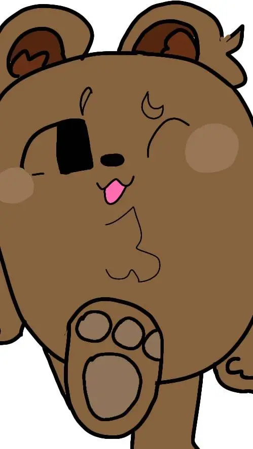 ai character: funny bear background