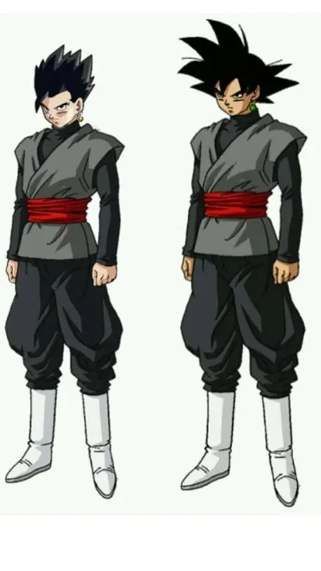 ai character: Goku black o Gohan background