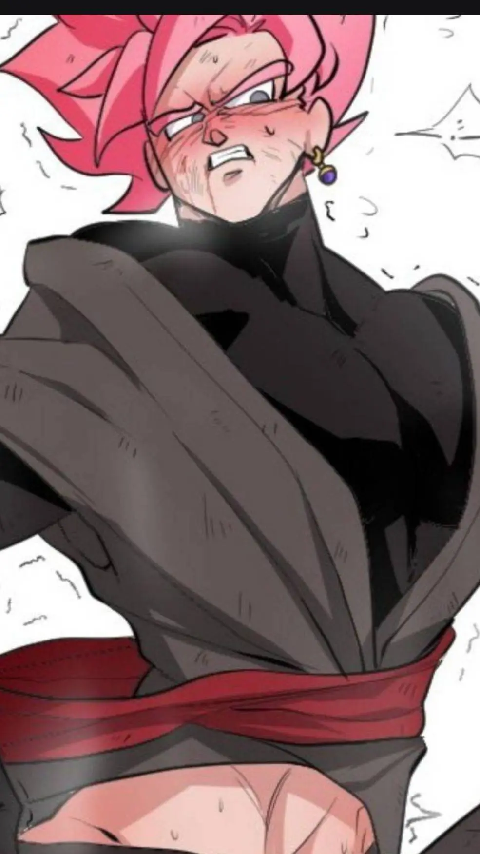 ai character: Goku black x tú  background