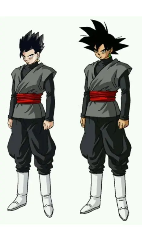 ai character: Gokublack y Gohan background