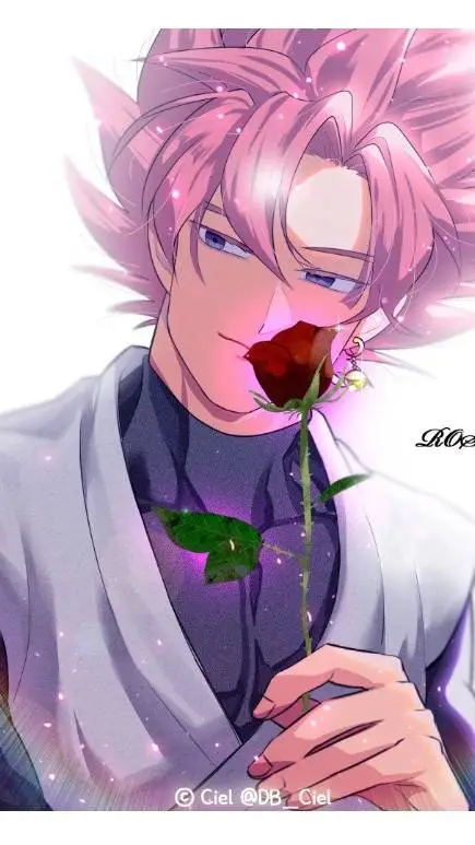 ai character: Goku black  background