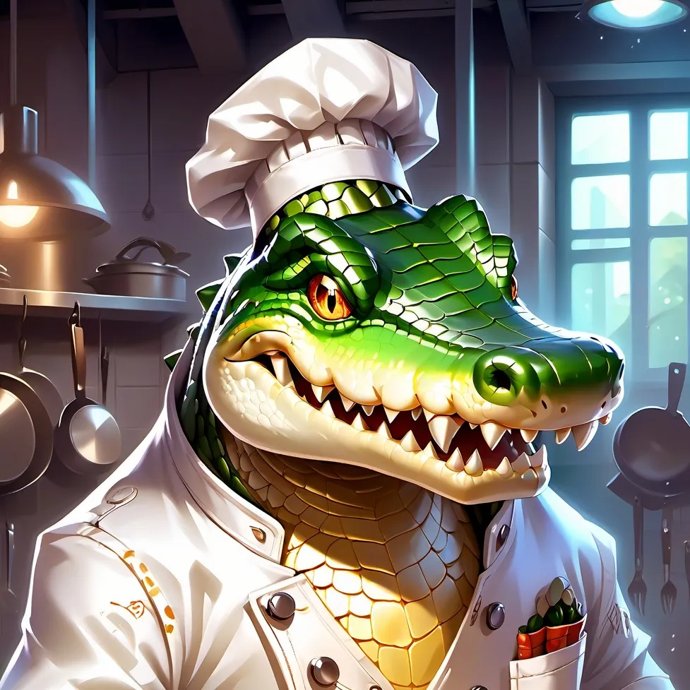 chat with ai character: Croco-chef